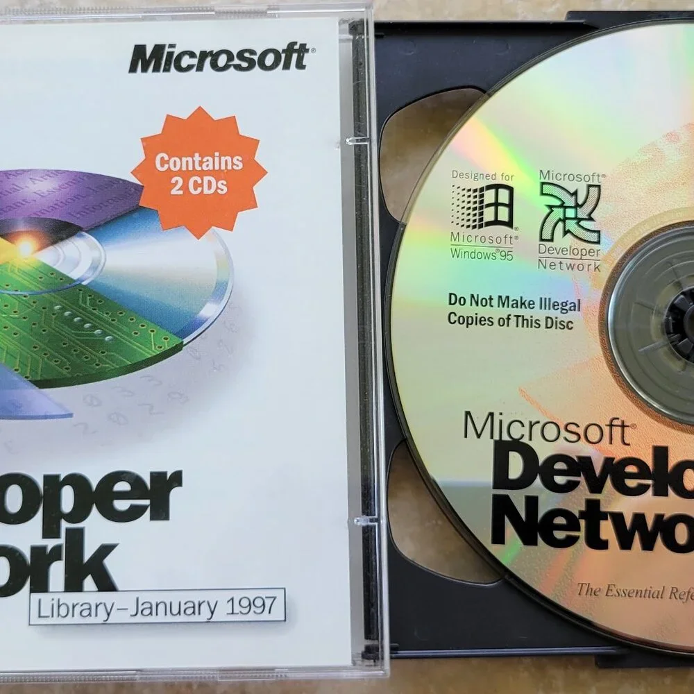 Vintage CD - Microsoft Developer Network, Software Library
